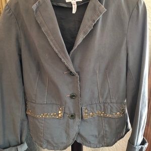 Joie Green Embellished Blazer Size XS